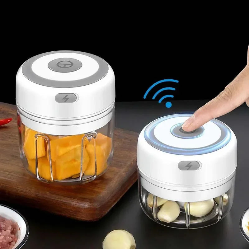 250ml Electric Garlic Chopper Meat Grinder and Vegetable Crusher Kitchen Tool
