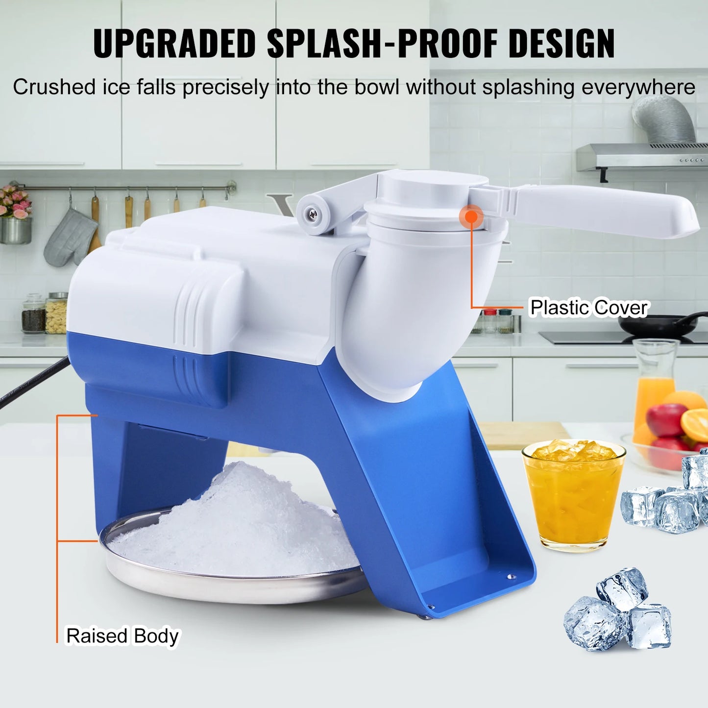 VEVOR Electric Snow Cone Machine for Home and Commercial Use